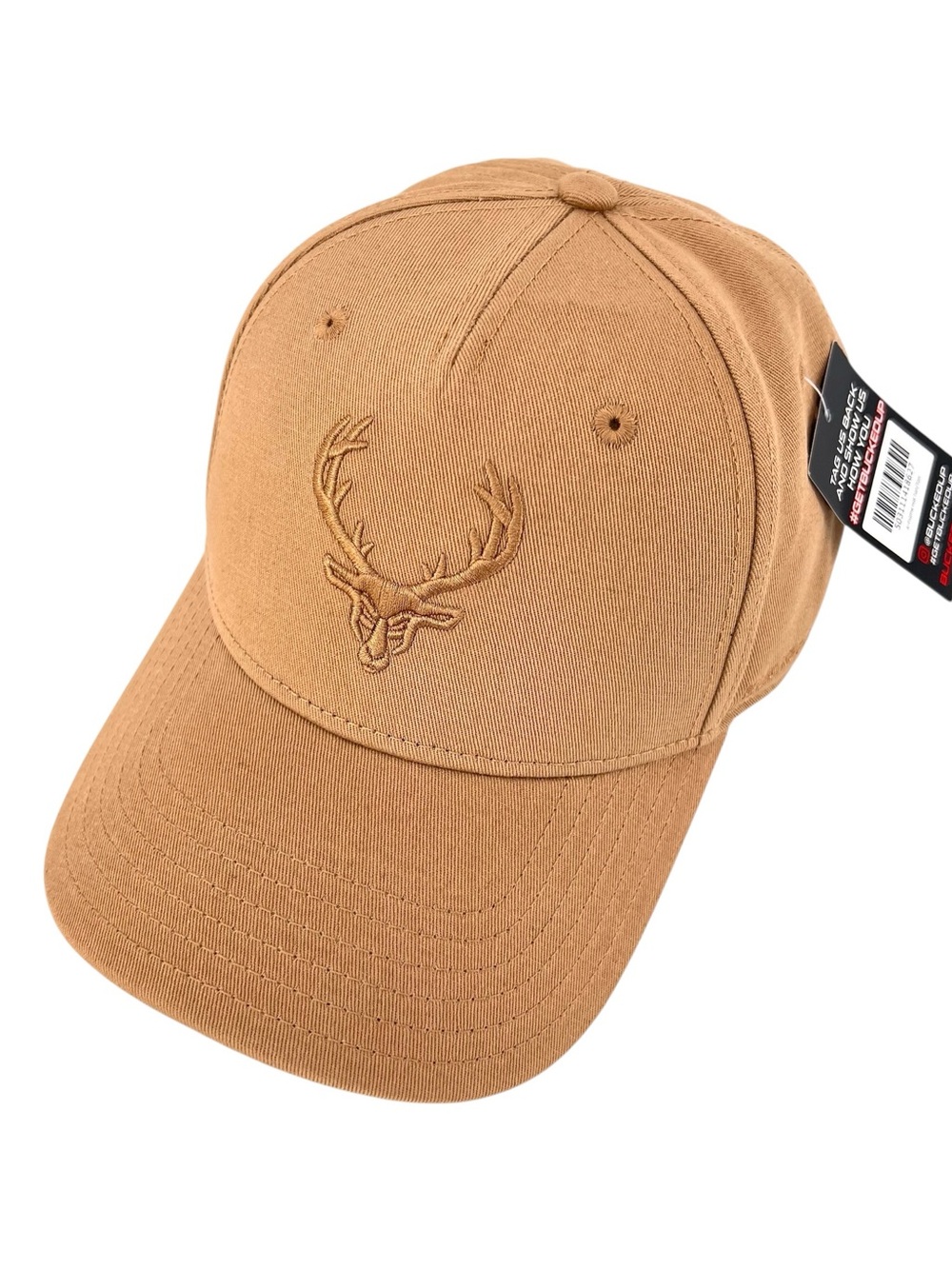 Bucked Up Baseball Snapback - A Frame Tan Embroidered Logo NWT Gorpcore Cabin
